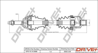  DP2110100688 Dr!ve+ Приводной вал