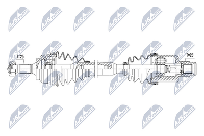  NPWPE043 NTY Приводной вал