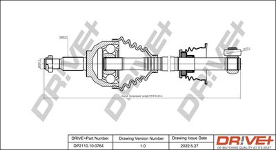  DP2110100764 Dr!ve+ Приводной вал