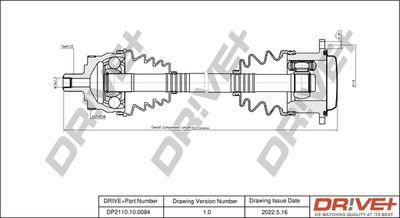  DP2110100084 Dr!ve+ Приводной вал