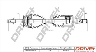  DP2110100429 Dr!ve+ Приводной вал