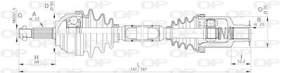  DRS613200 OPEN PARTS Приводной вал