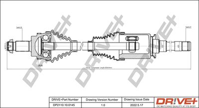  DP2110100145 Dr!ve+ Приводной вал