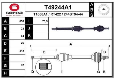  T49244A1 EAI Приводной вал