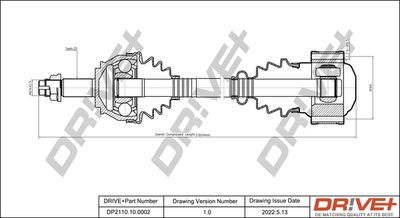  DP2110100002 Dr!ve+ Приводной вал