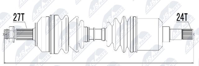  NPWCT014 NTY Приводной вал