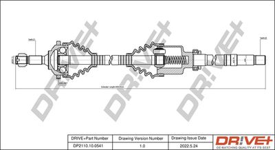  DP2110100541 Dr!ve+ Приводной вал