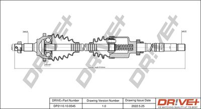  DP2110100545 Dr!ve+ Приводной вал