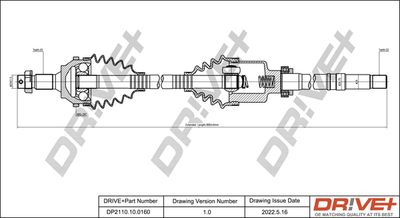  DP2110100160 Dr!ve+ Приводной вал