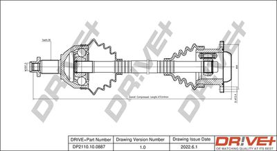  DP2110100887 Dr!ve+ Приводной вал