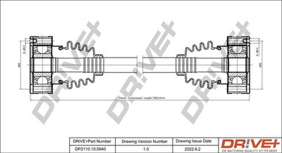  DP2110100940 Dr!ve+ Приводной вал