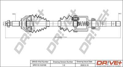  DP2110100195 Dr!ve+ Приводной вал