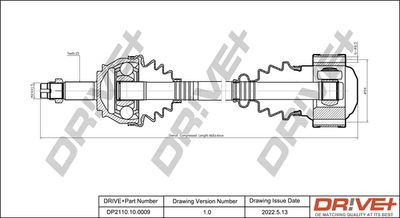  DP2110100009 Dr!ve+ Приводной вал