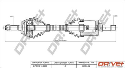  DP2110100560 Dr!ve+ Приводной вал