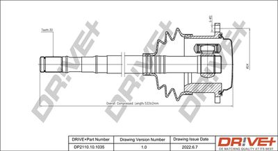  DP2110101035 Dr!ve+ Приводной вал