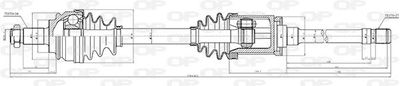  DRS633900 OPEN PARTS Приводной вал