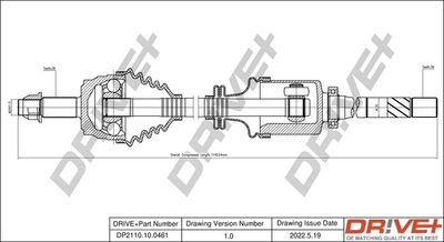  DP2110100461 Dr!ve+ Приводной вал