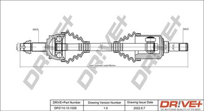  DP2110101026 Dr!ve+ Приводной вал