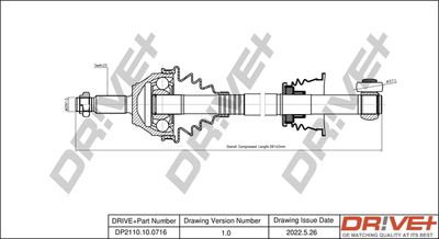  DP2110100716 Dr!ve+ Приводной вал