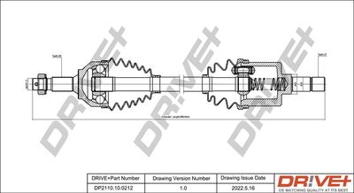  DP2110100212 Dr!ve+ Приводной вал