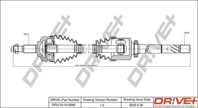  DP2110100849 Dr!ve+ Приводной вал