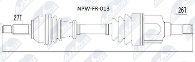  NPWFR013 NTY Приводной вал