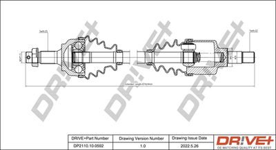  DP2110100592 Dr!ve+ Приводной вал