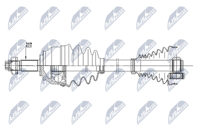  NPWFT033 NTY Приводной вал
