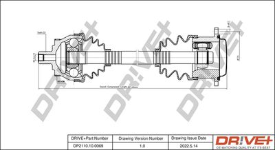  DP2110100069 Dr!ve+ Приводной вал