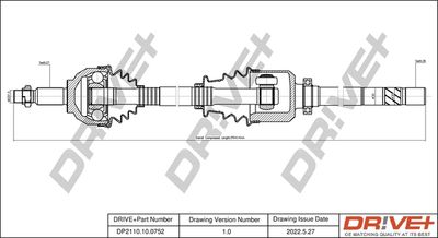  DP2110100752 Dr!ve+ Приводной вал