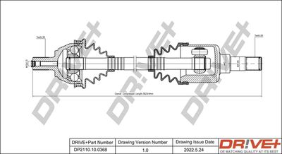  DP2110100368 Dr!ve+ Приводной вал