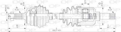  DRS617300 OPEN PARTS Приводной вал