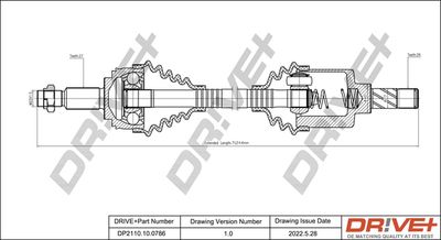  DP2110100786 Dr!ve+ Приводной вал