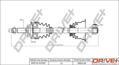  DP2110100723 Dr!ve+ Приводной вал