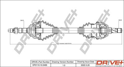  DP2110100495 Dr!ve+ Приводной вал