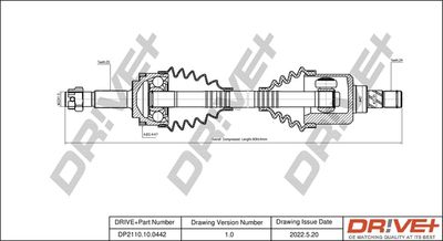  DP2110100442 Dr!ve+ Приводной вал