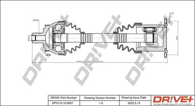  DP2110100031 Dr!ve+ Приводной вал