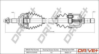  DP2110100167 Dr!ve+ Приводной вал