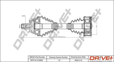  DP2110100094 Dr!ve+ Приводной вал