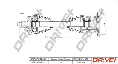  DP2110100052 Dr!ve+ Приводной вал