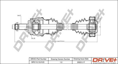  DP2110100123 Dr!ve+ Приводной вал