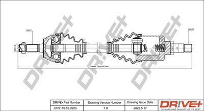  DP2110100223 Dr!ve+ Приводной вал