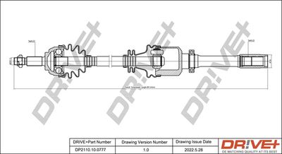  DP2110100777 Dr!ve+ Приводной вал