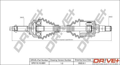  DP2110100891 Dr!ve+ Приводной вал