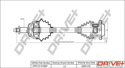  DP2110100867 Dr!ve+ Приводной вал