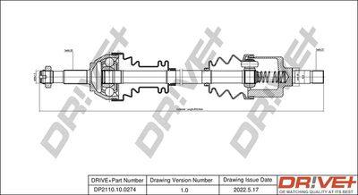  DP2110100274 Dr!ve+ Приводной вал