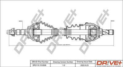  DP2110100506 Dr!ve+ Приводной вал