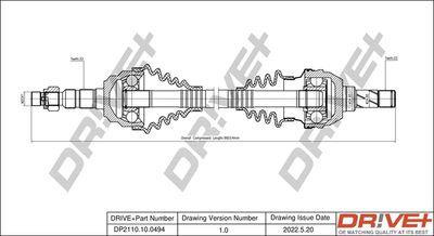  DP2110100494 Dr!ve+ Приводной вал