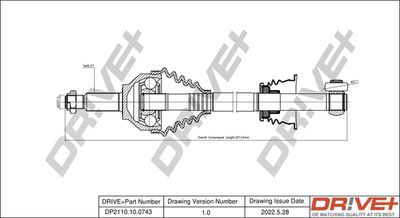  DP2110100743 Dr!ve+ Приводной вал