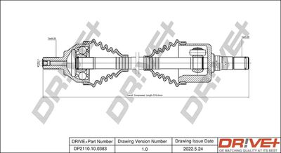  DP2110100383 Dr!ve+ Приводной вал